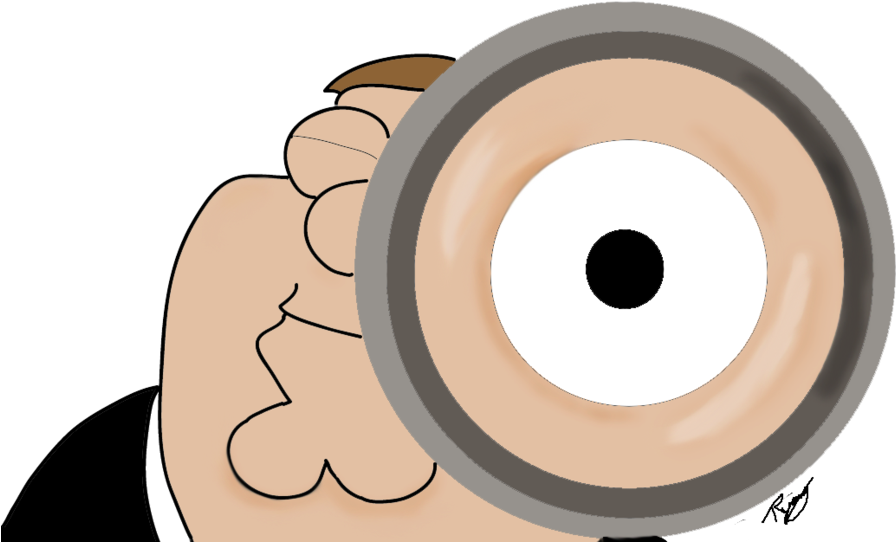 Is My Eye Big By Summersun25 - Peter Griffin Magnifying Glass (900x569)