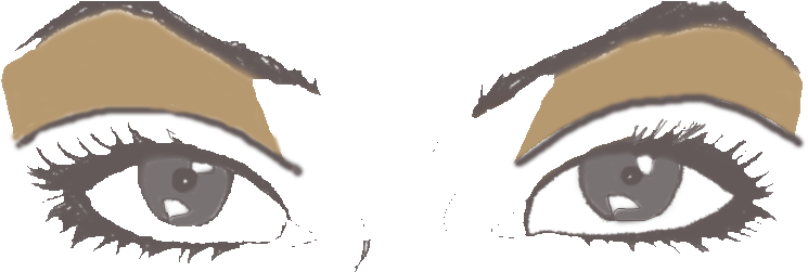 Blend Medium Shade At The Outer Corner Of The Crease - Cartoon (763x263)