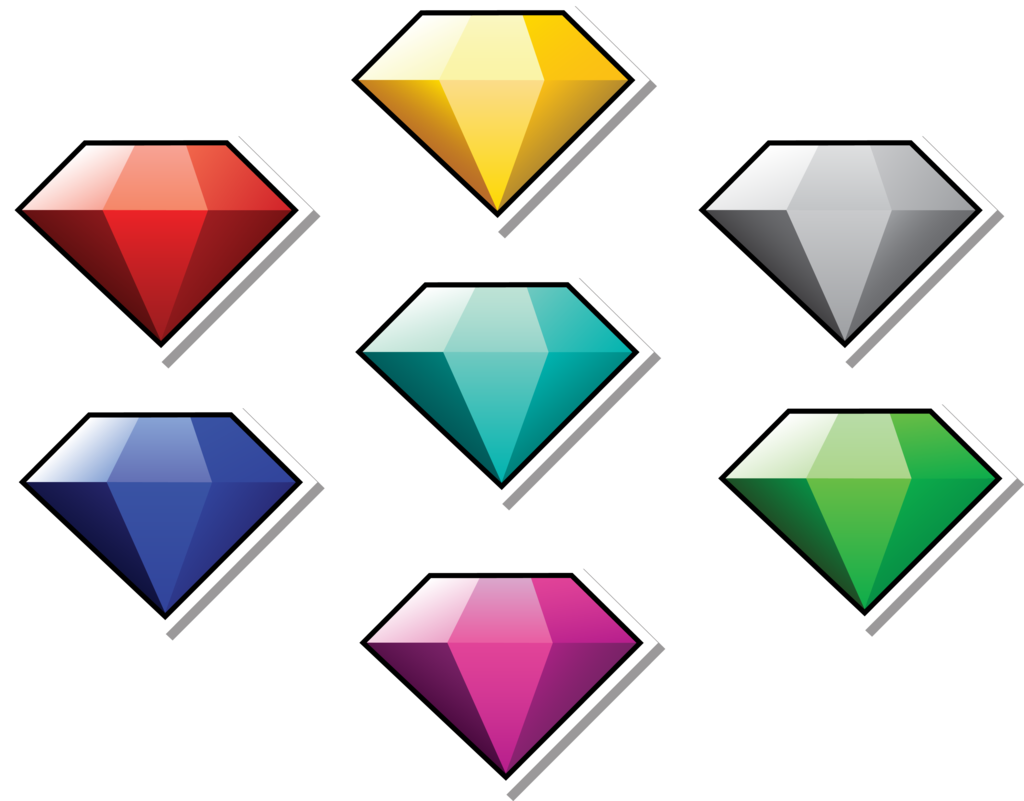 Emerald Clipart Chaos - Chaos Emeralds Png (1024x801)