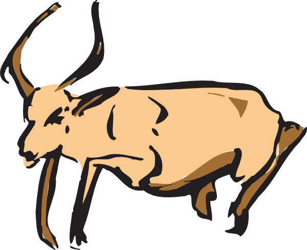 Antelope Clip Art - Antelope (600x488)