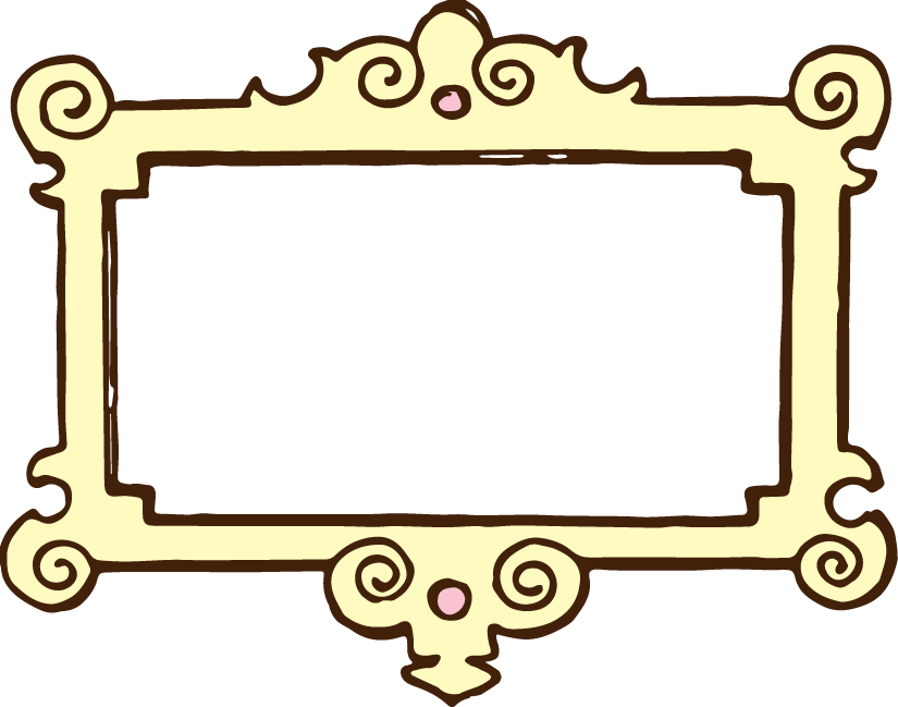 Yellow Clip Art Frame - Black And White Picture Frame Border (825x649)