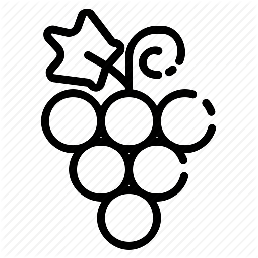 Vine 09 Icon - Grapes Vector (512x512)
