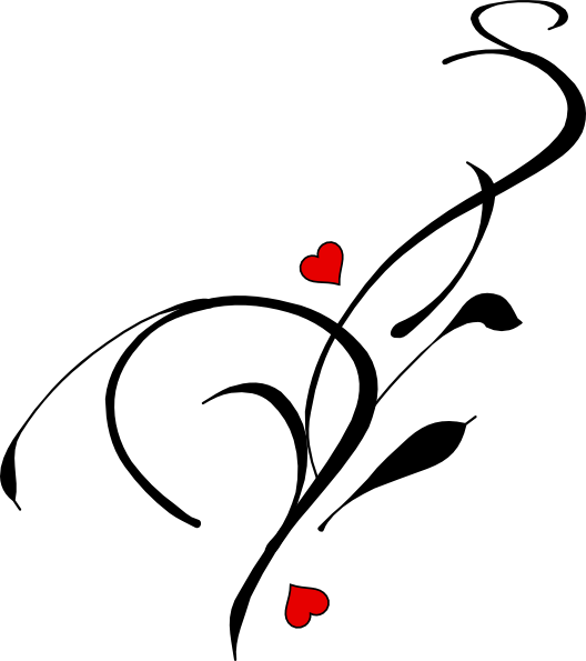 Vine Heart Clip Art - Vine Clip Art (528x595)