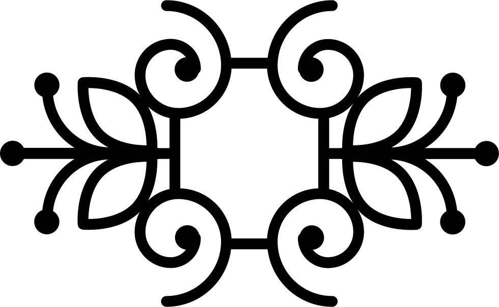 Floral Design With Butterflies And Vines Mirror Effect - Mirror (980x604)