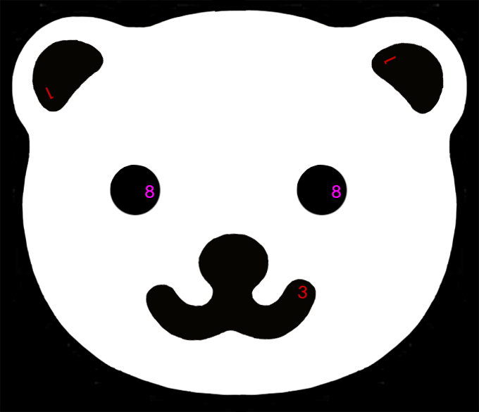 Cutezcute Bear Face - Cutezcute Bear Face (680x585)