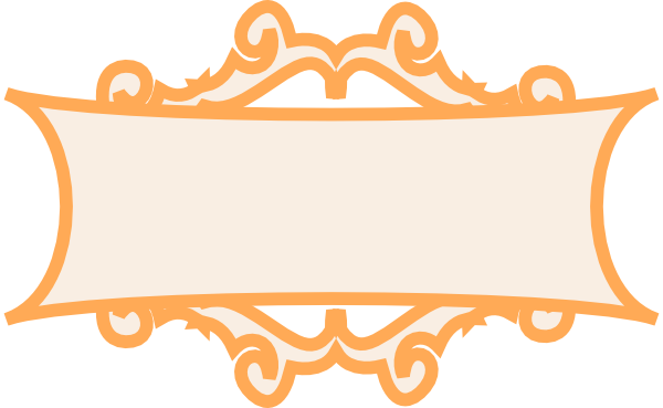 Orange Frames Cliparts - Orange Frames Cliparts (600x369)