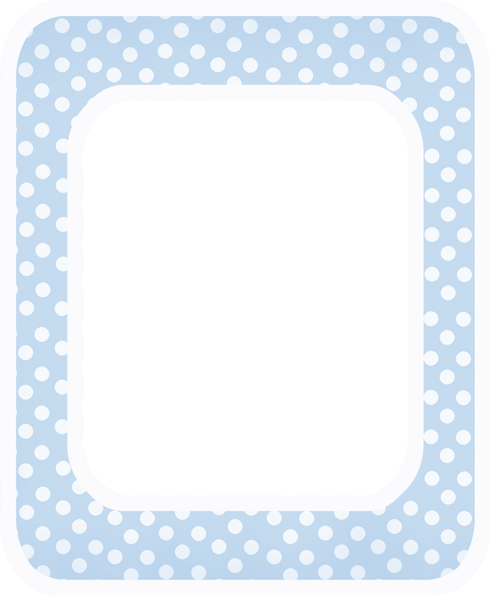 Polka Dot Blue Baby Announcement Clip Art - Polka Dot (1200x1200)