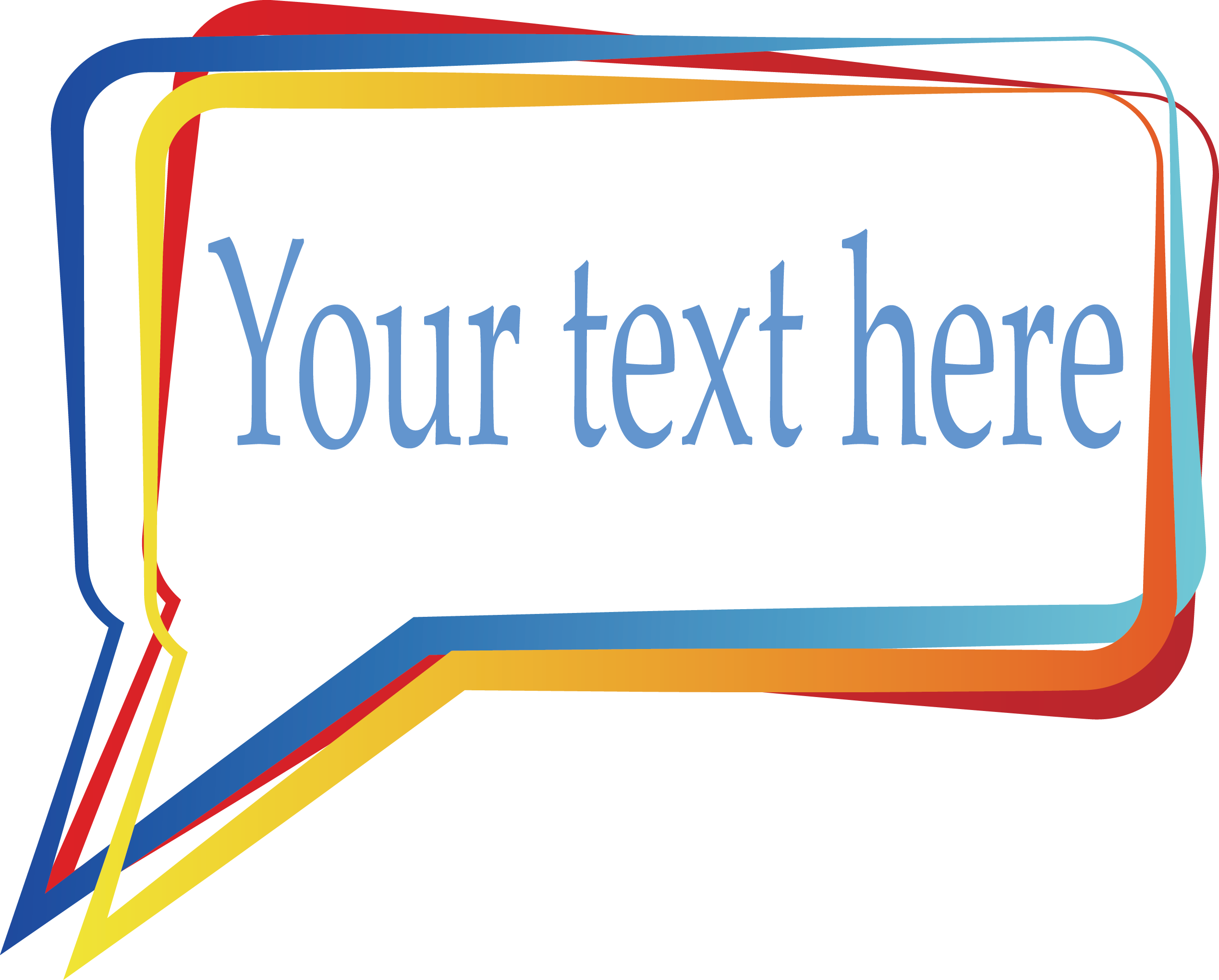 Dialog Box Text Box Flat Design - Dialog Box (2538x2040)