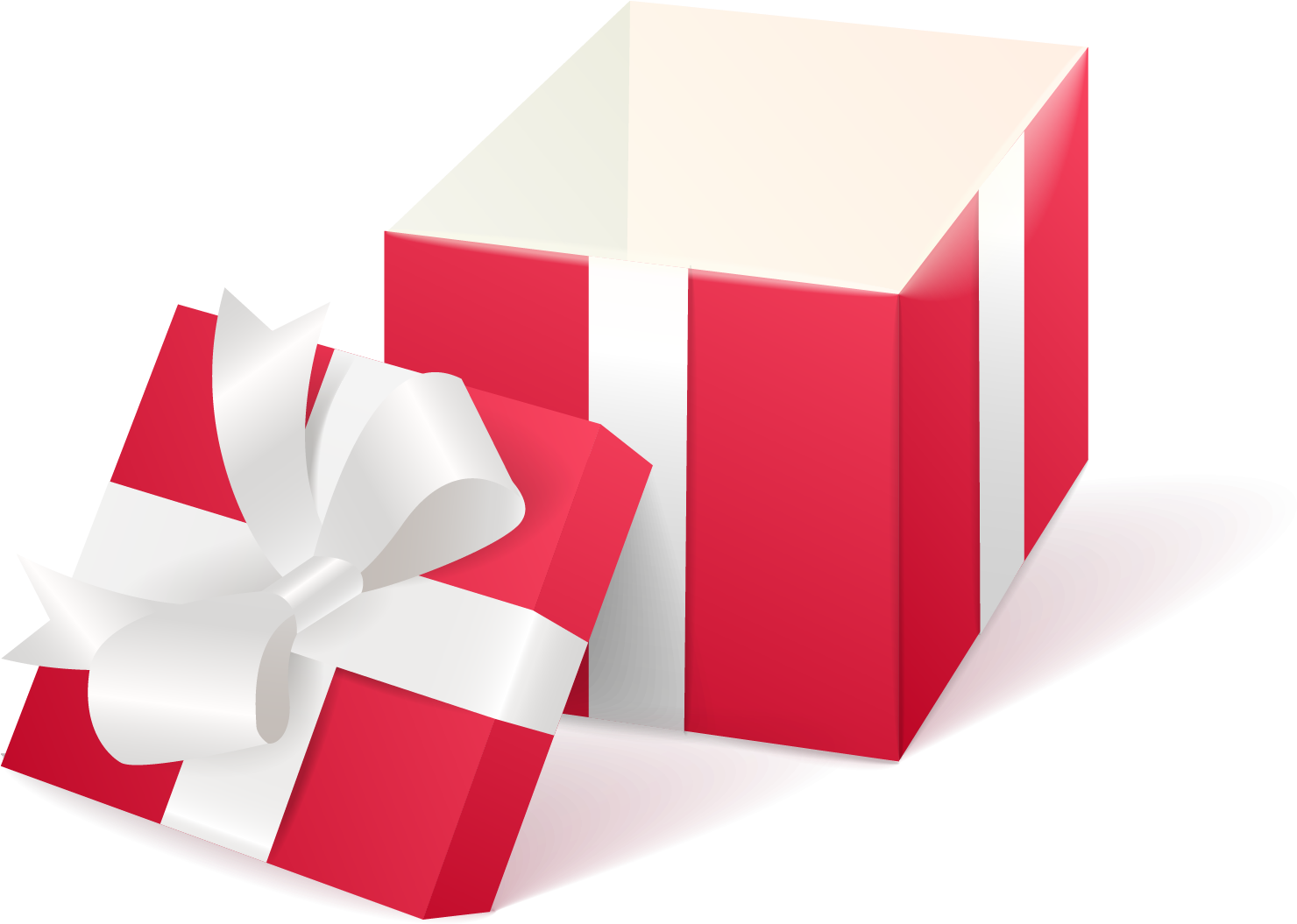Gift Decorative Box - Open Gift Box Vector (1492x1055)