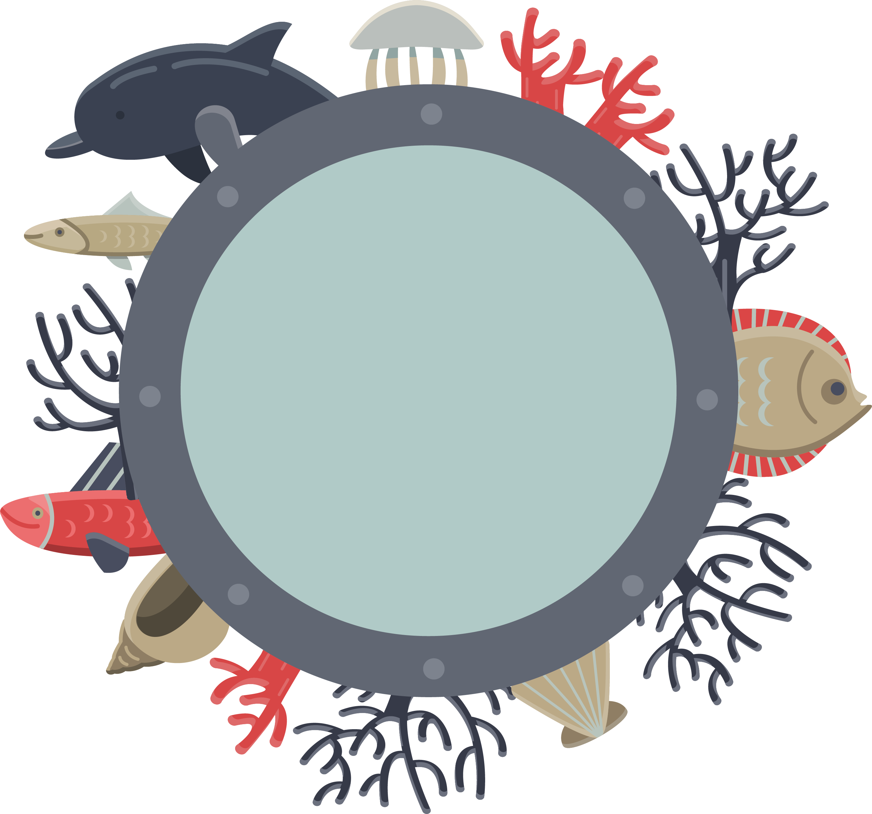 Jellyfish Euclidean Vector Coral Illustration - Vector Coral Png (2804x2620)