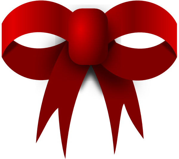 Red Bow Clip Art - Clip Art (600x542)