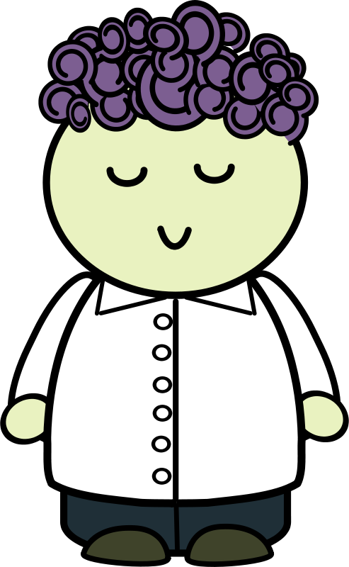 Free Person 4 Free Cool Curly - Animasi Kartun Rambut Keriting (494x800)