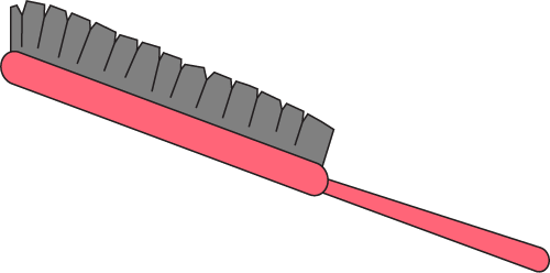 Brushing Hair Clipart - Hair (500x248)