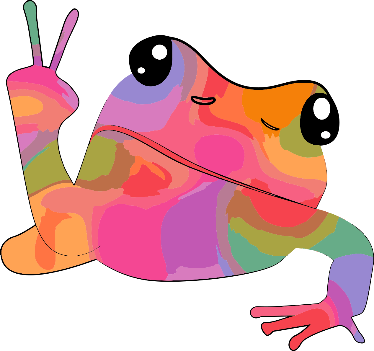 Psychedelic Tree Frog Purchase Design Here - Art (2480x3508)