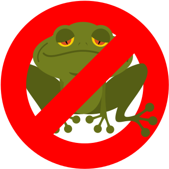 Stop Frog - Amphibians (550x550)