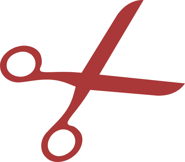 Scissor Clipart Red Scissors - Red Scissors Clip Art (600x527)