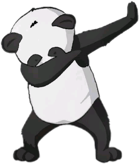 Panda Dabbing (569x672)
