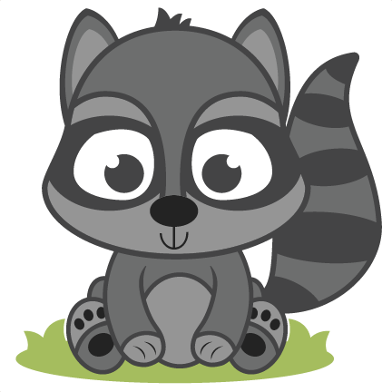 Cute Cartoon Baby Raccoon (432x432)
