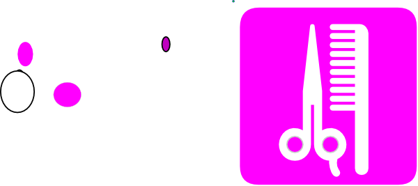 Purple Hair Cut Clip Art At Clker - Barber Shop (600x267)