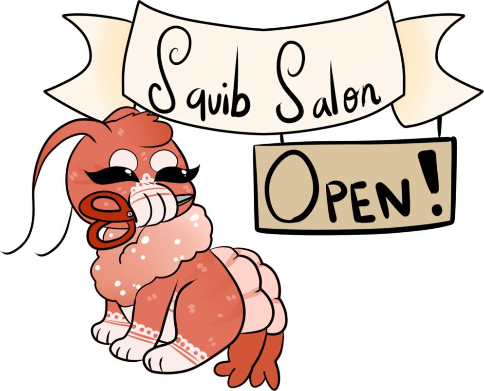 Squib Salon By Anniehorror - Cartoon (994x803)