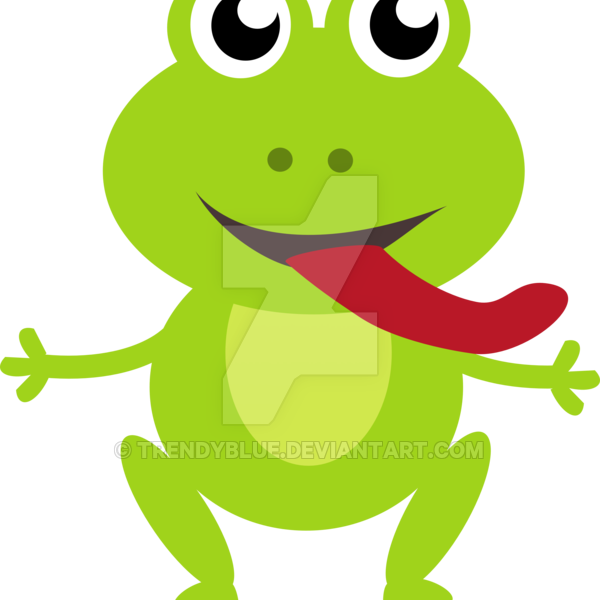 Cute Frog Drawing Cute Frog Licking Drawing Trendyblue - Cute Frog Drawing Easy (600x600)