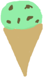 Forum - Mint Chocolate Chip Ice Cream Drawing (450x340)