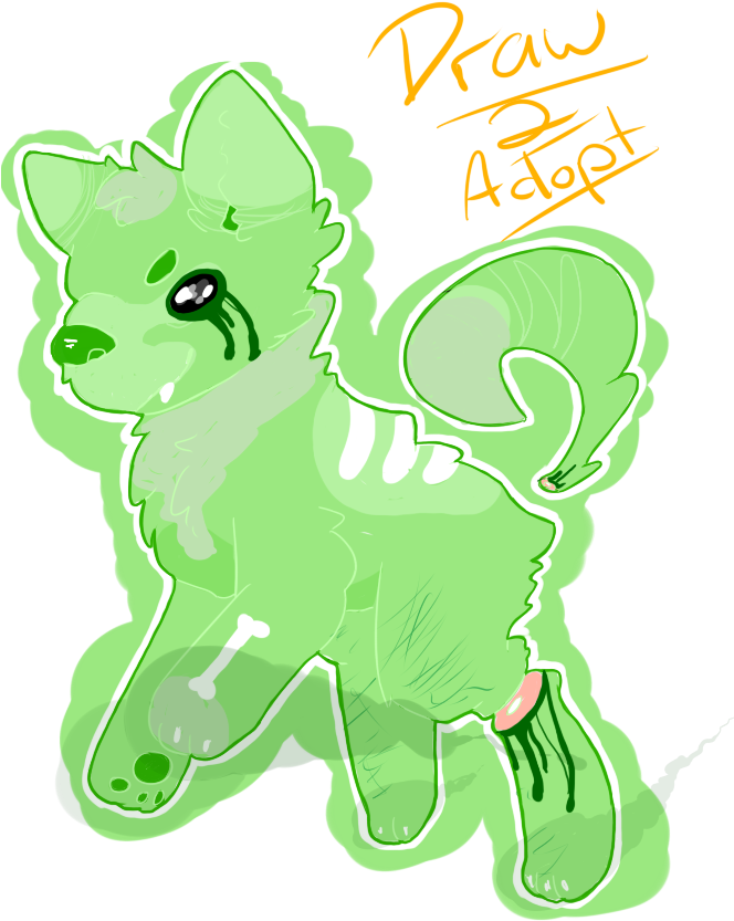 Ghost Dog [draw To Adopt] By Littleadoptshop On Deviantart - Ghost Dogs Drawings (700x900)