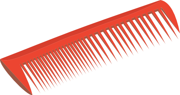 Red Comb Clip Art - Comb Clipart (1407x750)