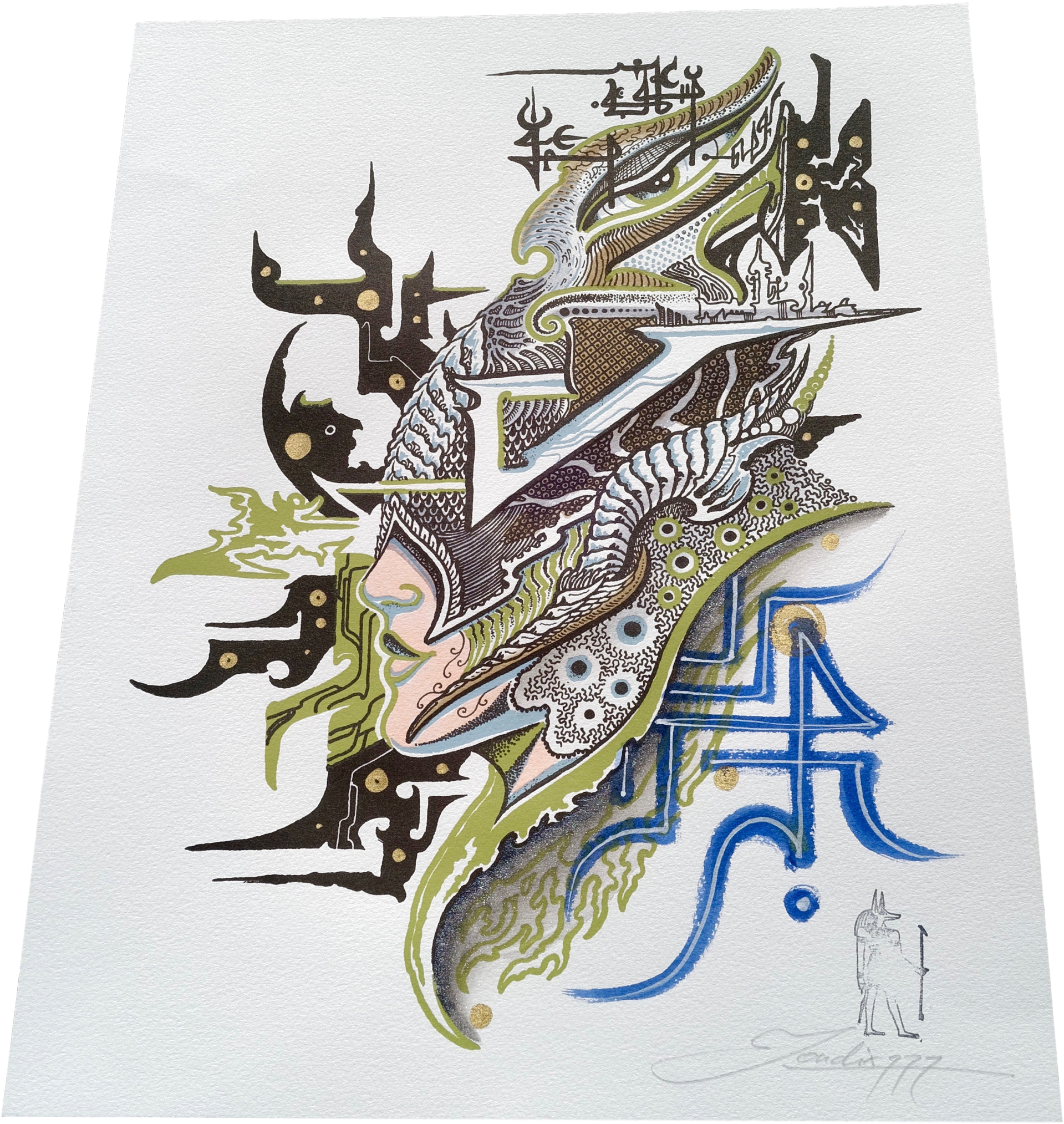 Hand-embellished Letterpress Print - Printing (2062x2062)