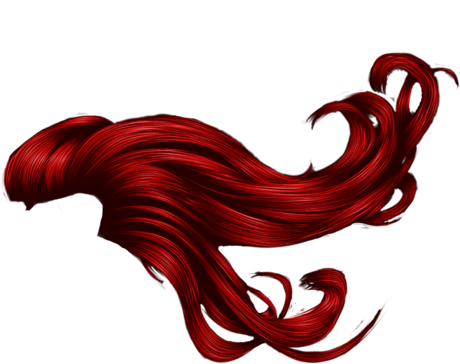Windswept Hair Red By Hellonlegs - Red Hair Png (900x558)