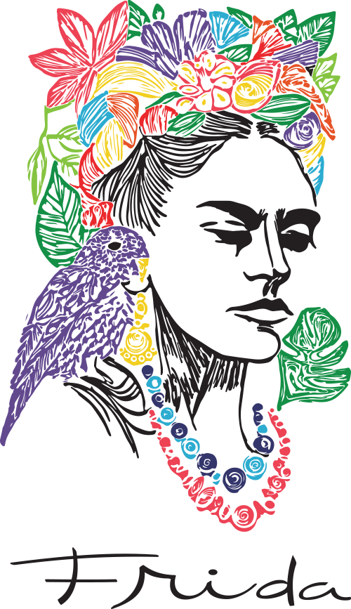 Frida Restaurant - Imagenes En Png De Frida (500x867)