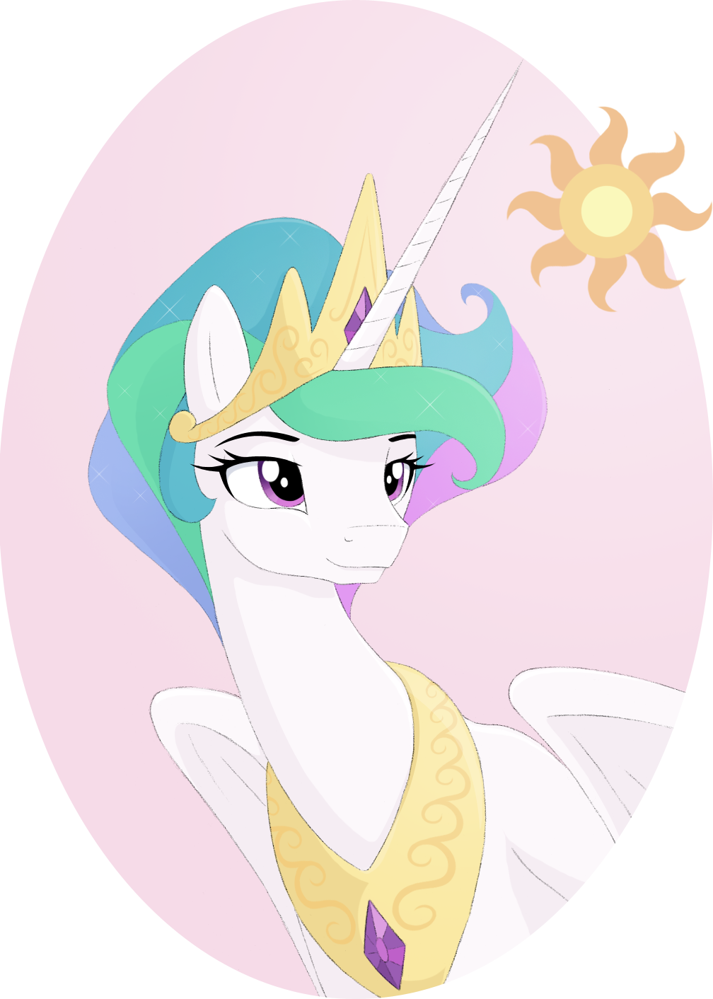 Nextgen Verse - Mlp Celestia Short Hair (1008x1412)