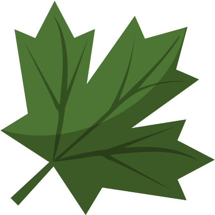 Green Maple Leaf Png - Canada Flag (550x550)