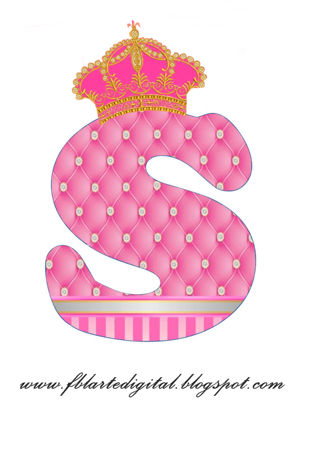 Letra Do Alfabeto Personalizado Com Tema Realeza Cor - Letras Do Alfabeto Cor De Rosa (1000x900)