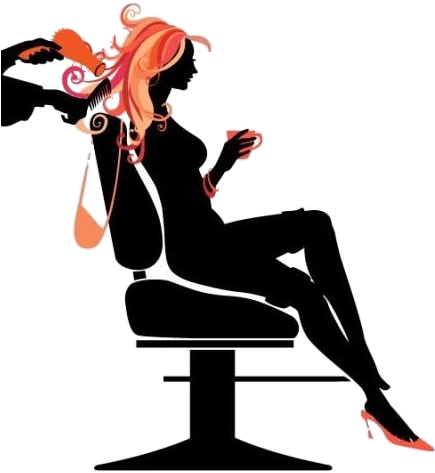 Beauty Parlour Clipart - Hair Salon (437x494)