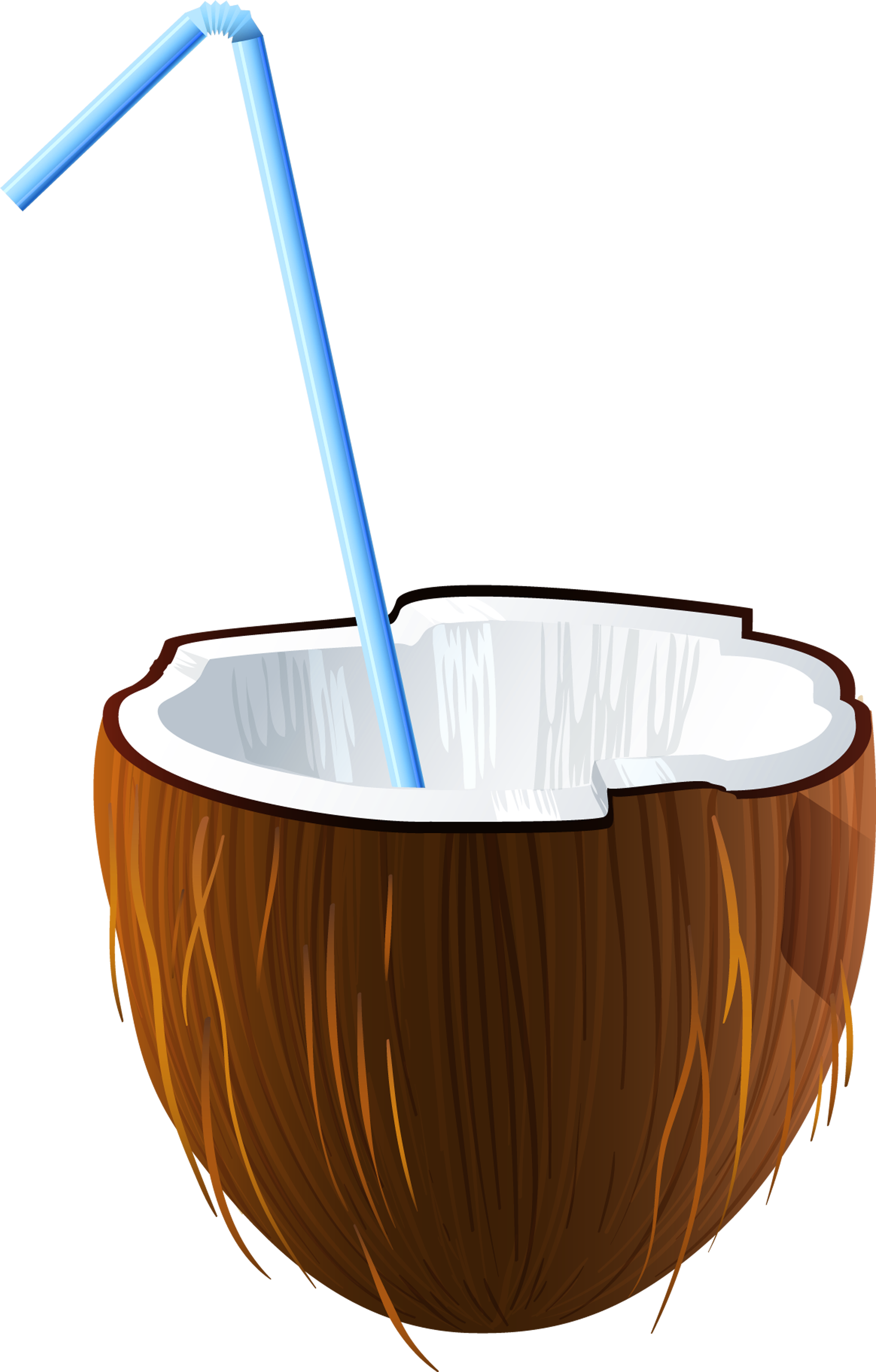 Coconut Clipart Full - Cocktail Summer Png (2322x3442)