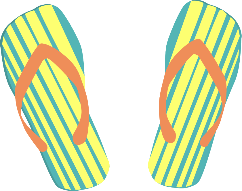 Preventing The Summer Slide - Flip-flops (841x664)