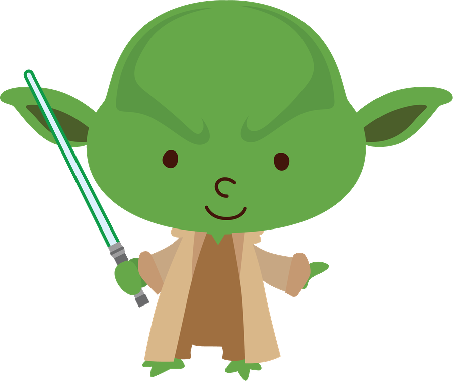 Yoda, Chewbacca, Anakin Skywalker, Luke Skywalker, - Star Wars Cute Cartoons (900x757)