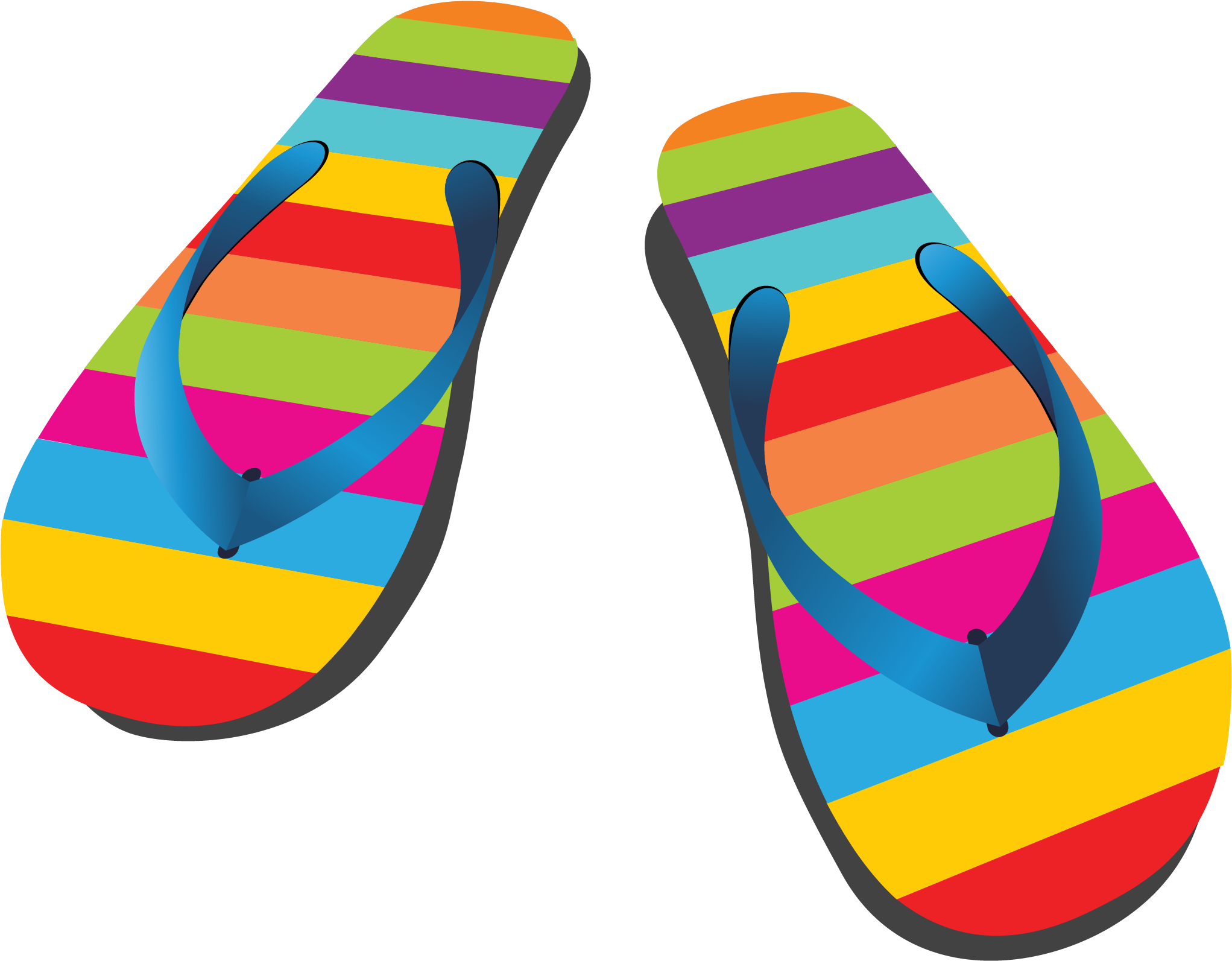 Flip-flops Sandal Shoe - Vector Flip Flops Logo (2318x1826)