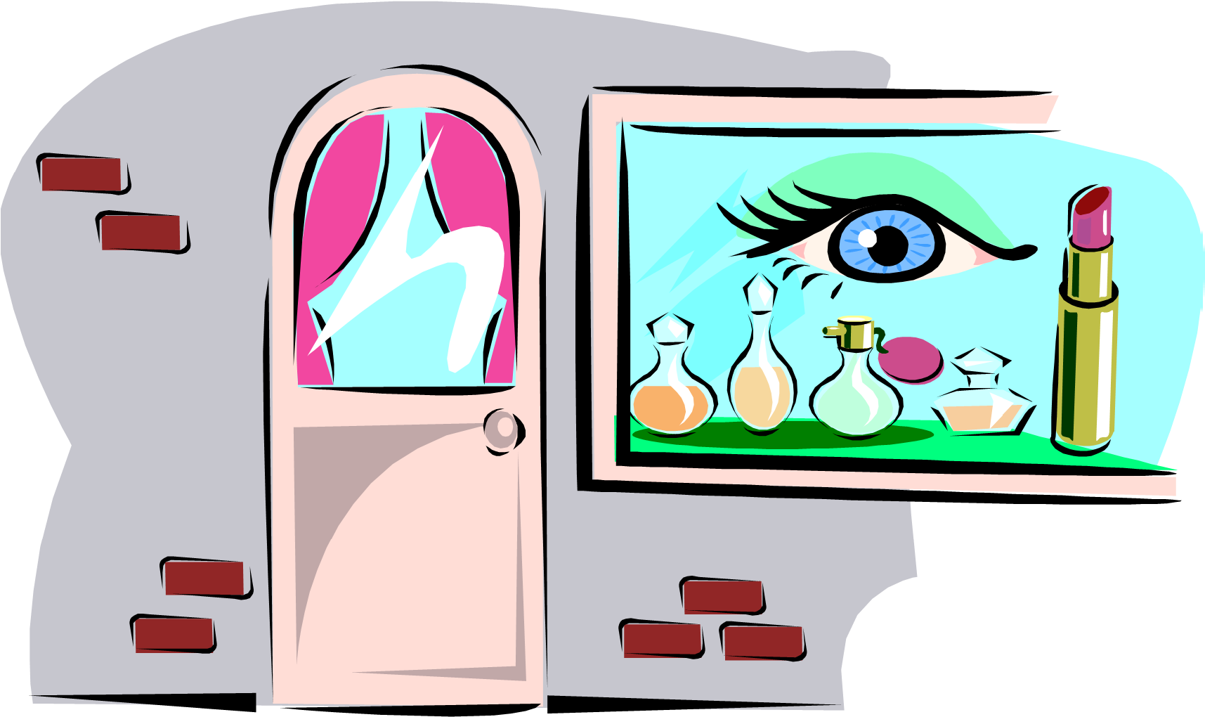 Beauty Parlour Clip Art - Beauty Parlour Clip Art (1714x1046)