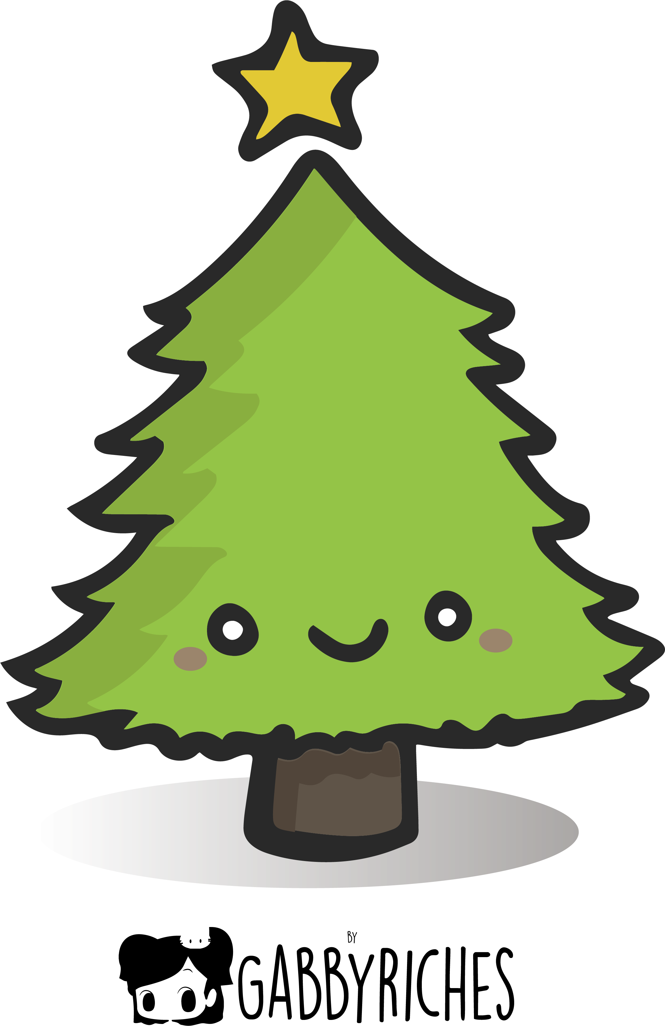 Arbol De Navidad Kawaii - Arboles De Navidad Kawaii (2296x3650)