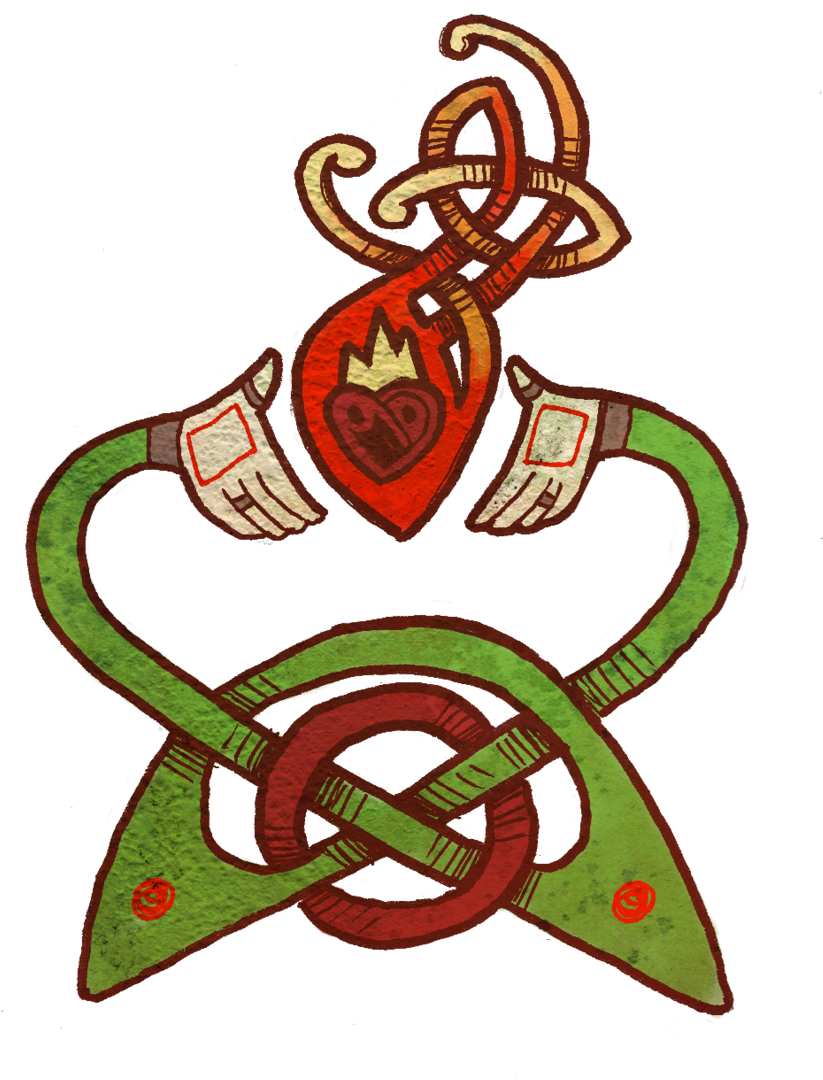 Claddagh Ring Art Printmaking Hand - Crest (900x1119)