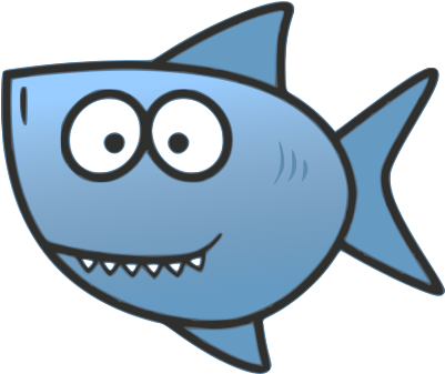 Shark Clipart Png Transparent - Shark Png Clip Art (408x344)
