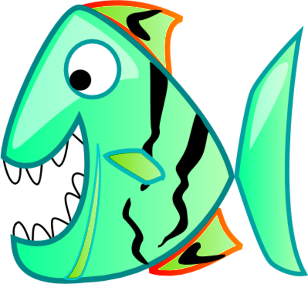 Fisherman Clipart Funny Fishing - Funny Fish Cartoon Png (600x555)