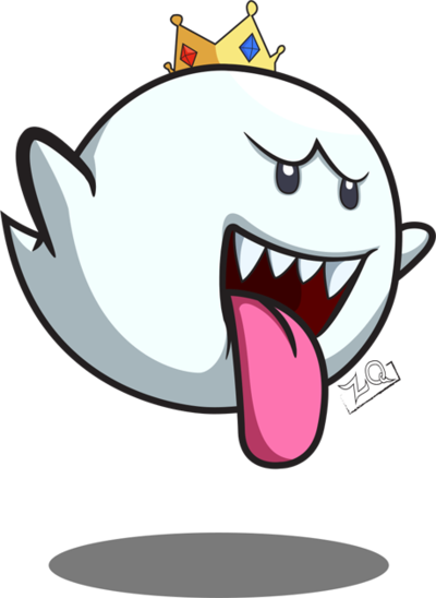 King Boo By Zeroquasar On Deviantart - King Boo From Mario (400x548)