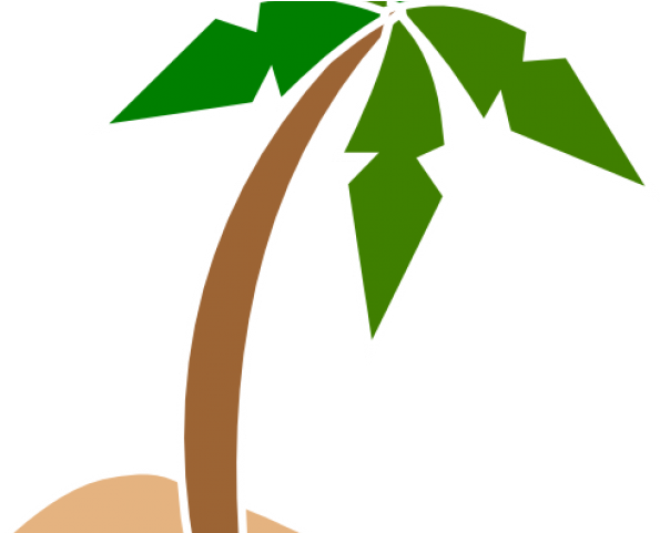 Leaves Clipart Coconut Tree - Island Clip Art (640x480)