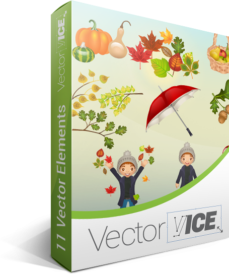 Autumn Vector Graphics Pack - Vector Graphics (461x563)