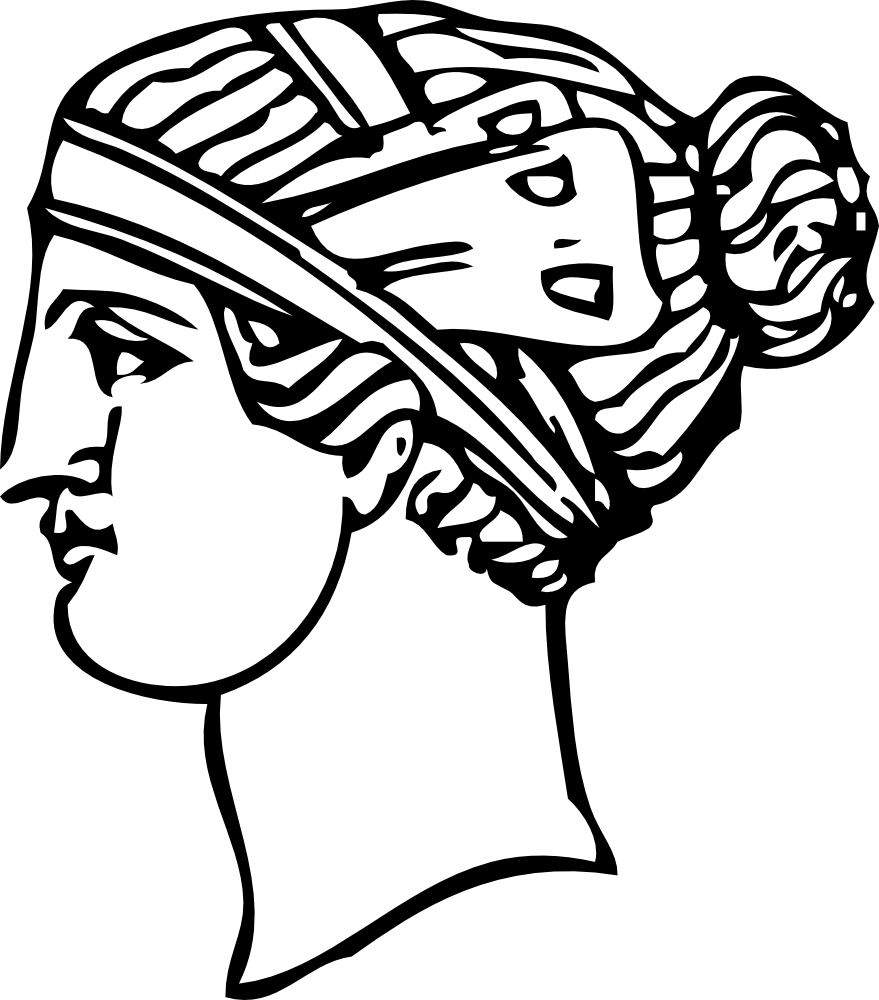 Grecian Hairdressing - Grecia Antigua Png (879x1000)