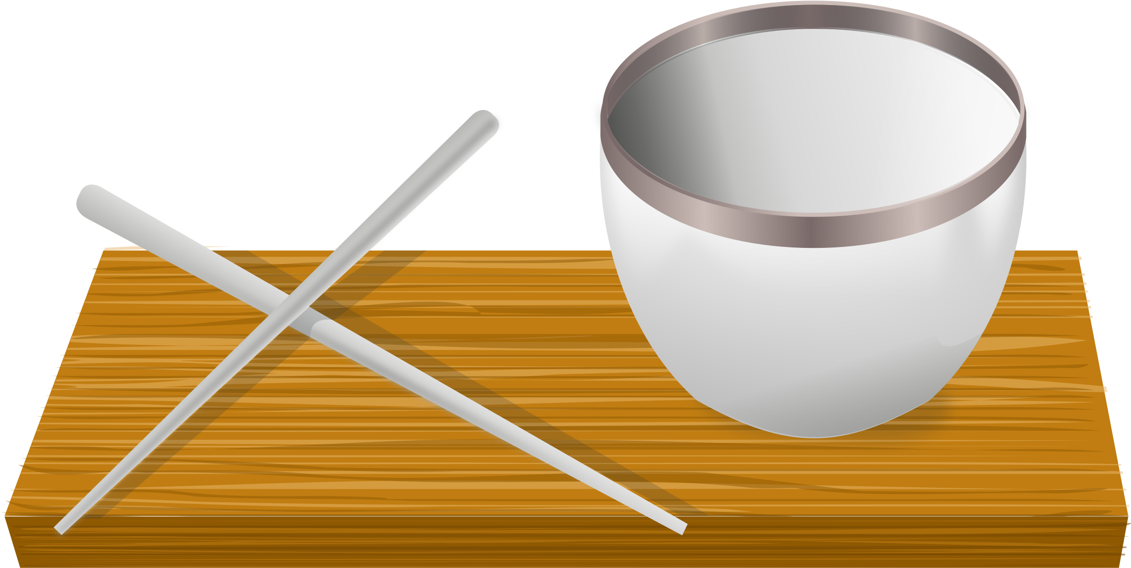 China Clipart Rice Bowl - Bowls And Chopsticks Clipart (2400x1535)