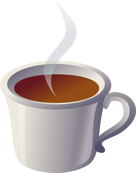 Tea Cup Clipart Kid - Espresso Cup Clipart (468x595)